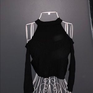 Black Crop top